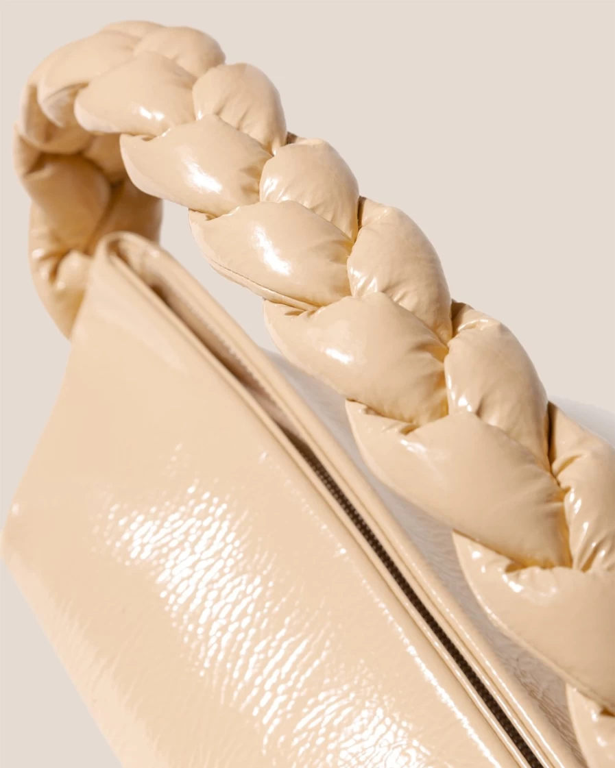 Hereu Studio Women's Tritica Tumbled Glossy Sand Handbag