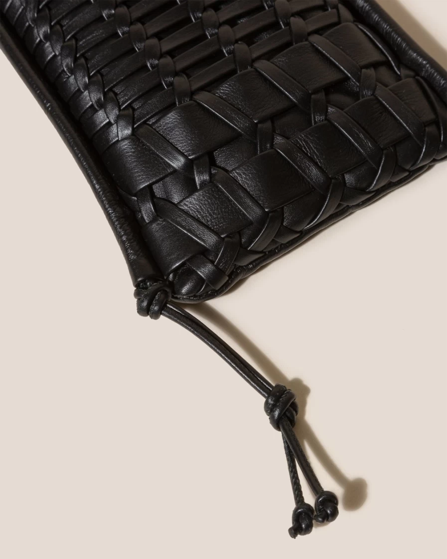 Hereu Studio Trena Mini Black Leather Crossbody Bag for Women