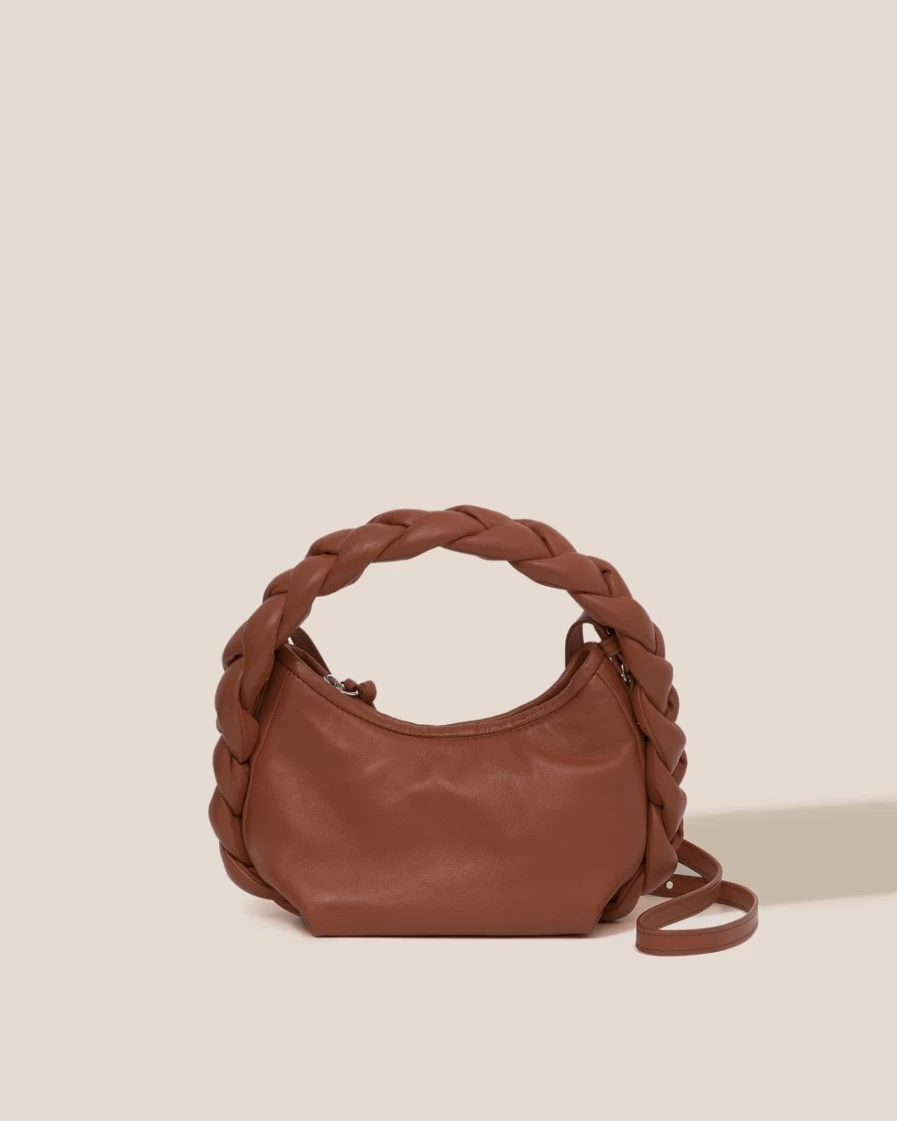 Hereu Studio Espiga Mini Chestnut Women's Leather Crossbody Bag