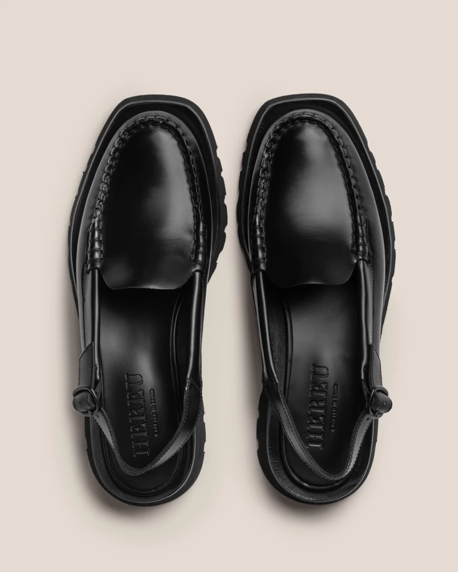 Hereu Studio Raiguer Sport Men's Black Leather Sneakers