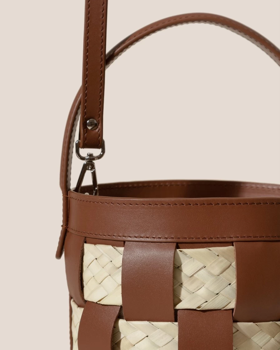 Hereu Studio Women's Chestnut Galleda Small Leather Crossbody Bag