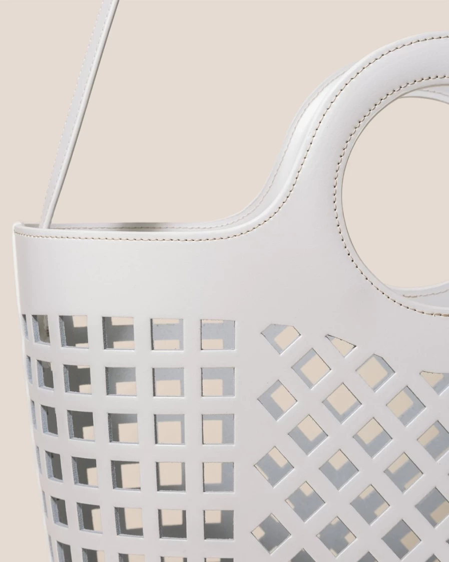 Hereu Studio Women's White Colmado Leather Shoulder Bag