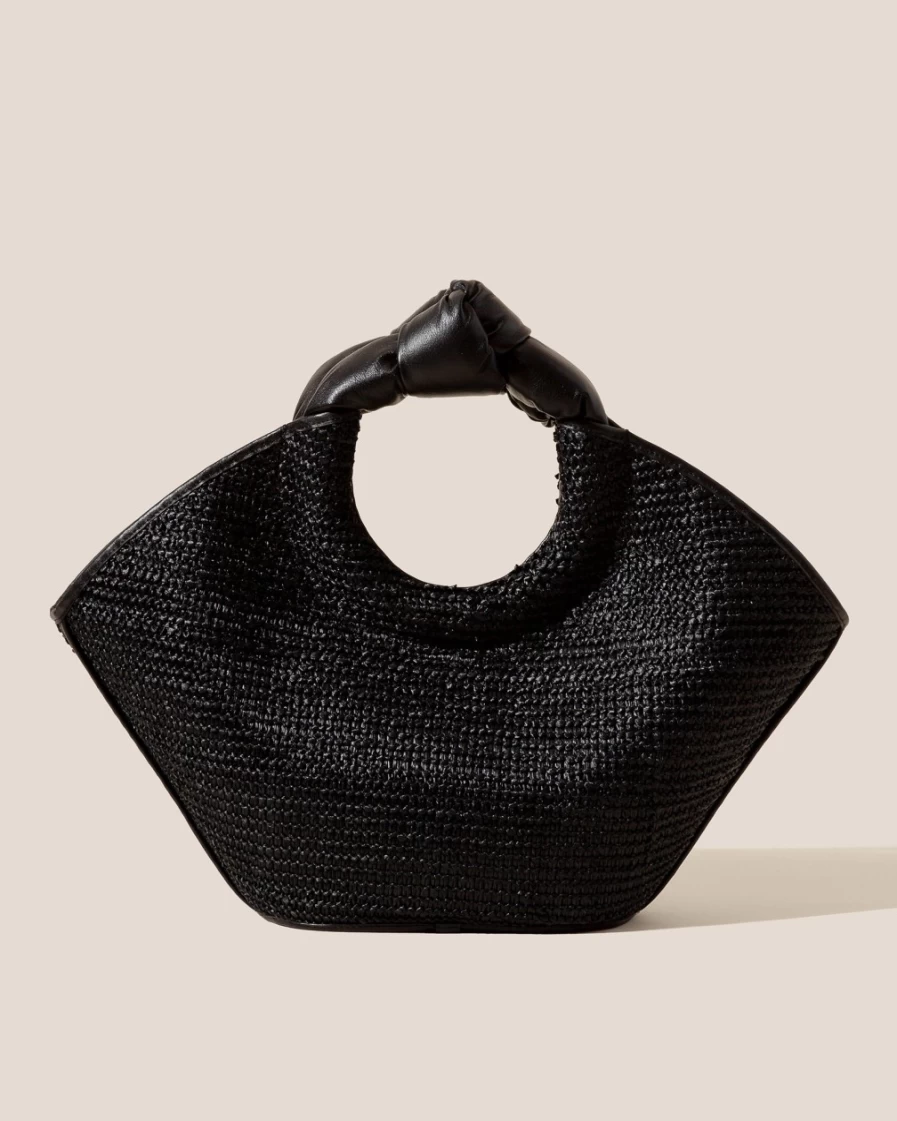 Hereu Studio Women's Black Castell Raffia Bag