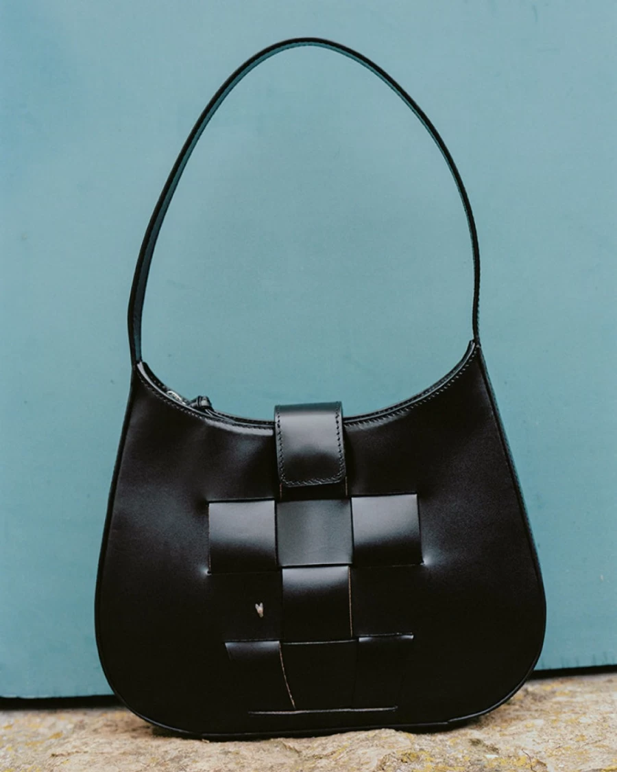 Hereu Studio Bauza Black Women's Leather Crossbody Bag