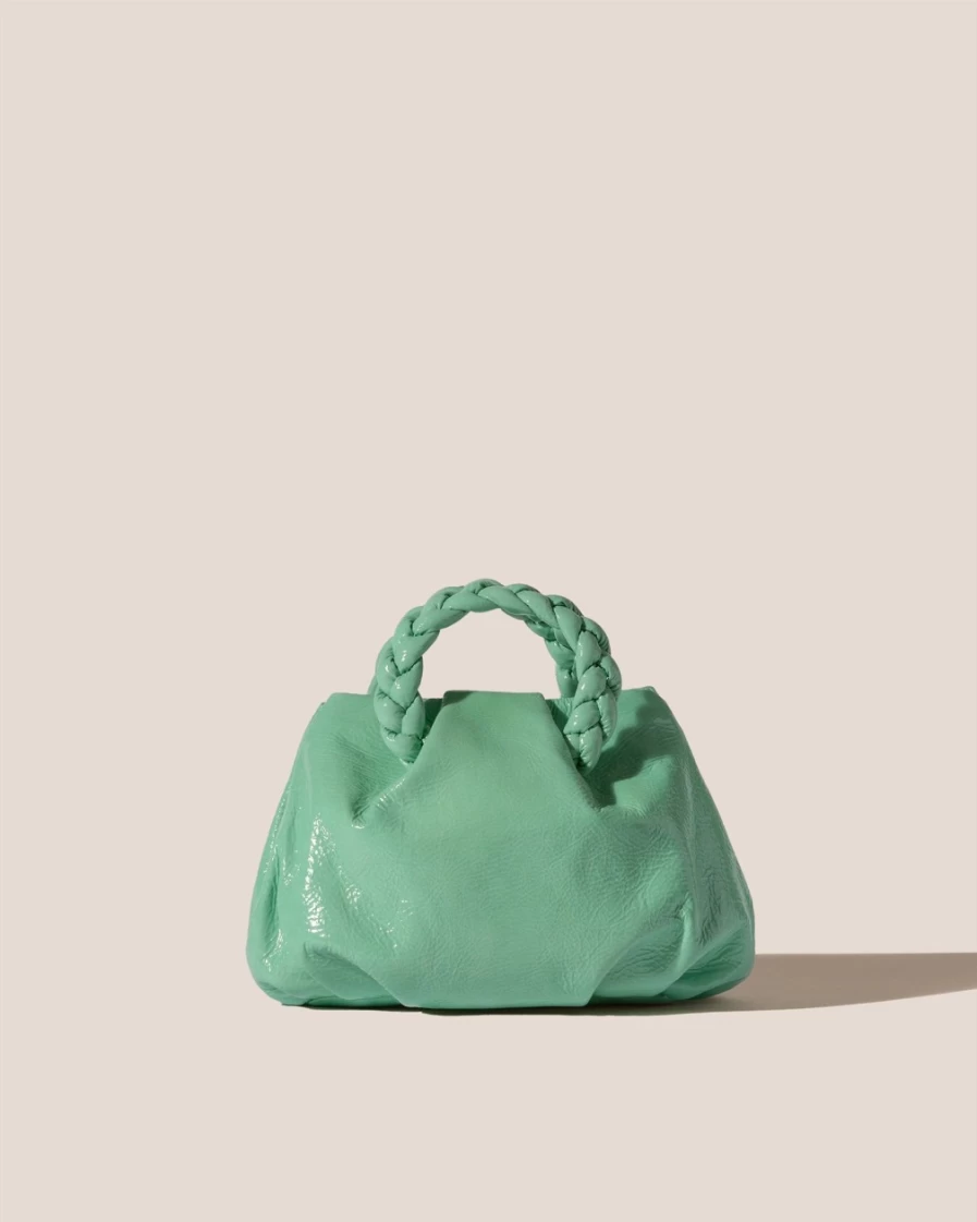 Hereu Studio Women's Aquamarine Bombon Crinkled Glossy Handbag