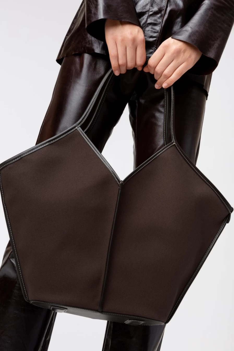 Hereu Studio Calella Dark Brown Women's Leather Shoulder Bag