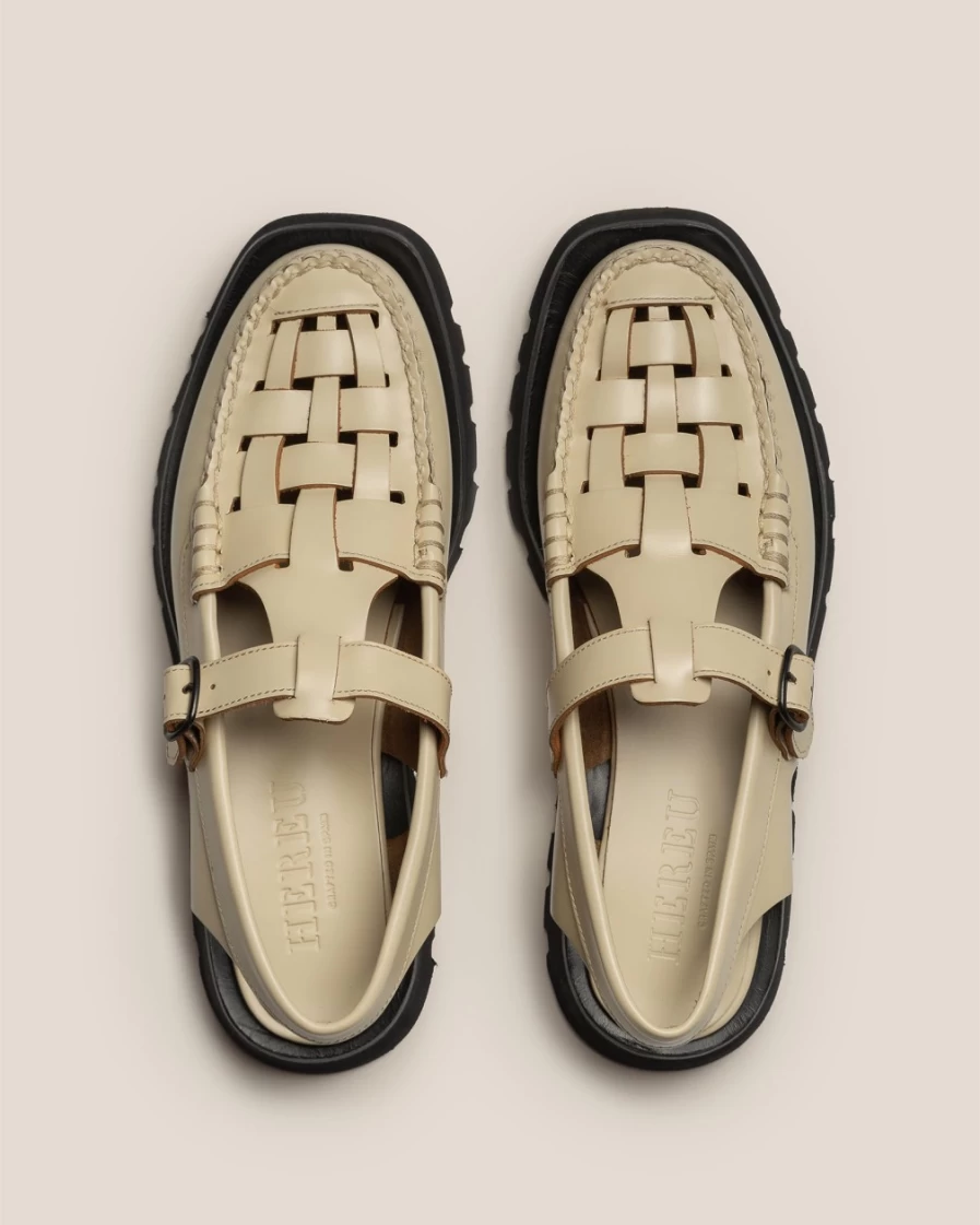 Hereu Studio Women's Cranc Sport Sneakers in Custard - Casual Comfort Footwear