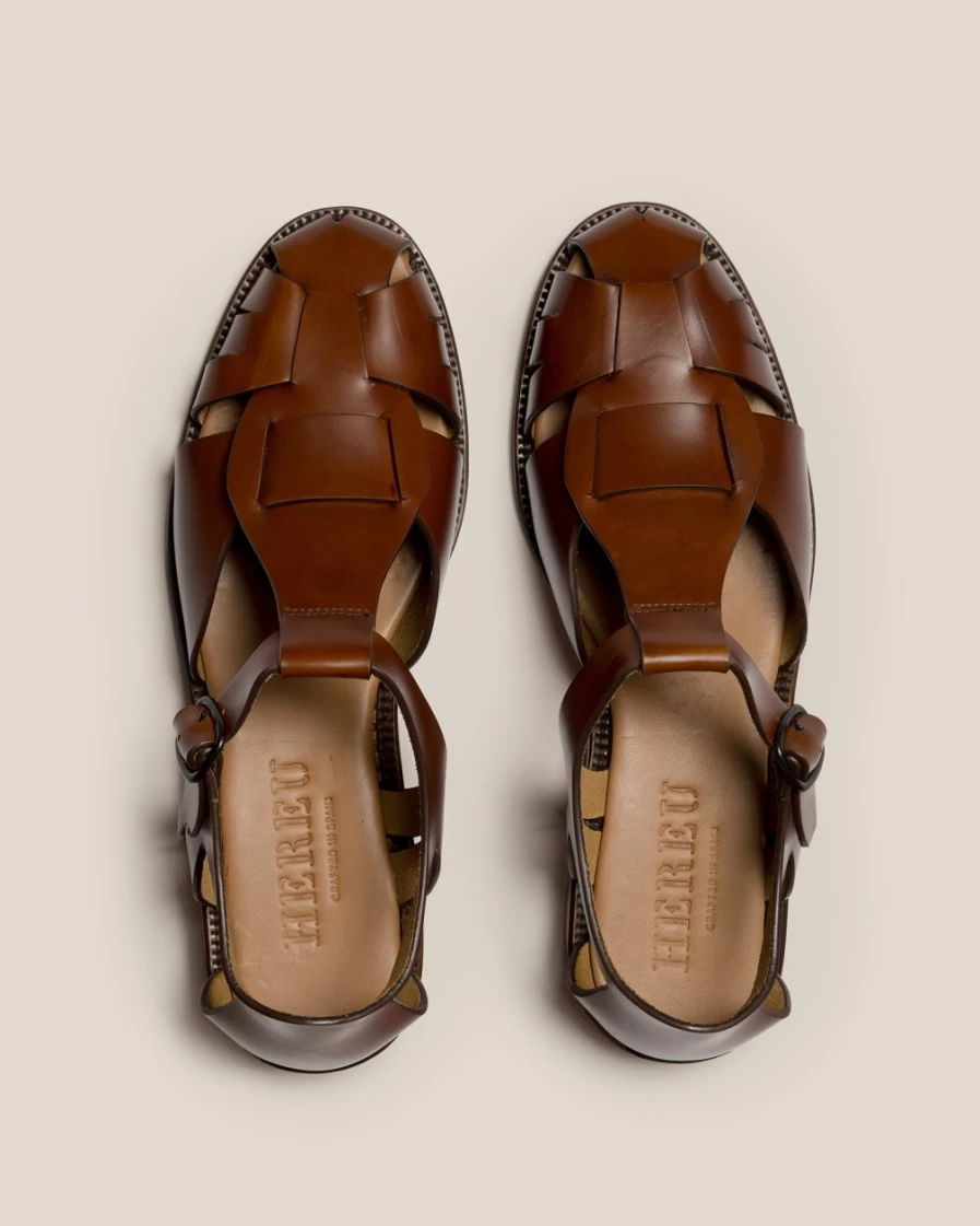 Hereu Studio Men's Pesca Tan Leather Loafers – Classic Casual Footwear