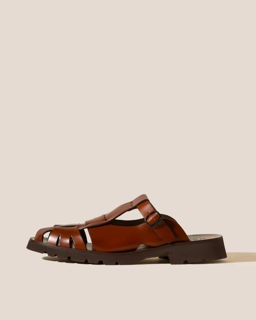 Hereu Studio Women's Canya Sport Leather Shoes in Tan | Casual Comfort Footwear