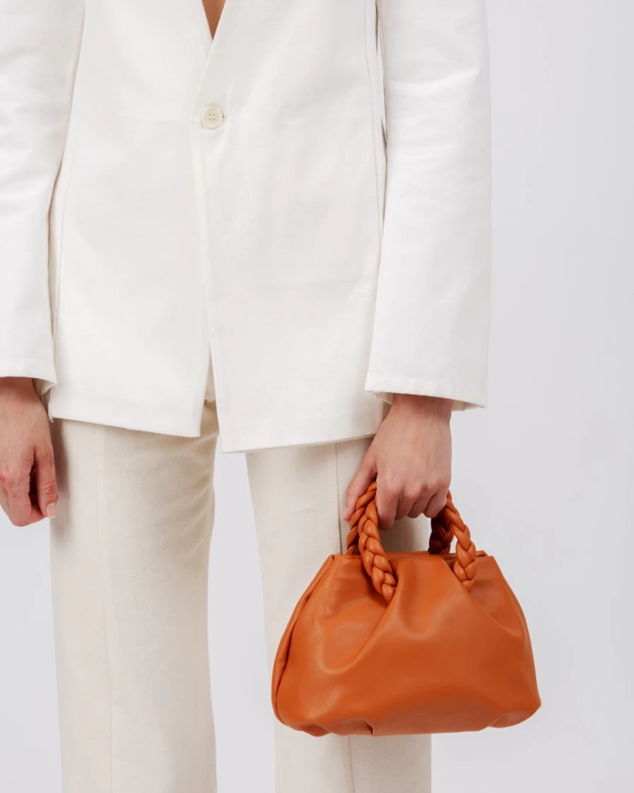 Hereu Studio Women's Bombon M Handbag in Light Tan | Leather Crossbody Bag