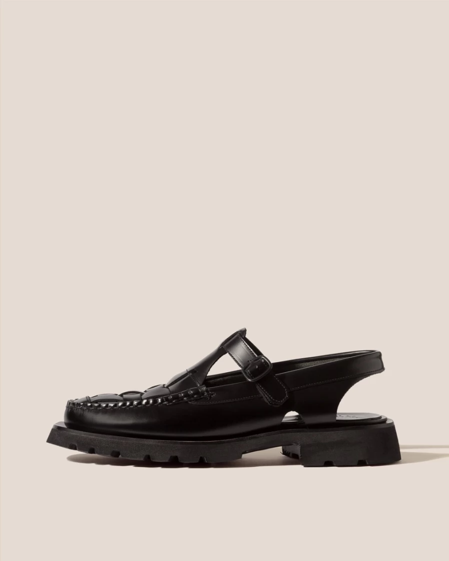 Hereu Studio Women's Cranc Sport Sneakers in Black - Premium Leather Casual Shoes