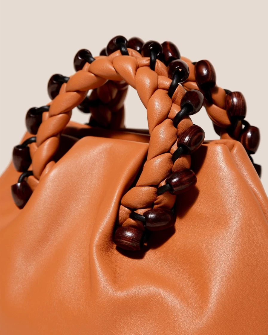 Hereu Studio Women's Light Tan Bombon Beads Handbag