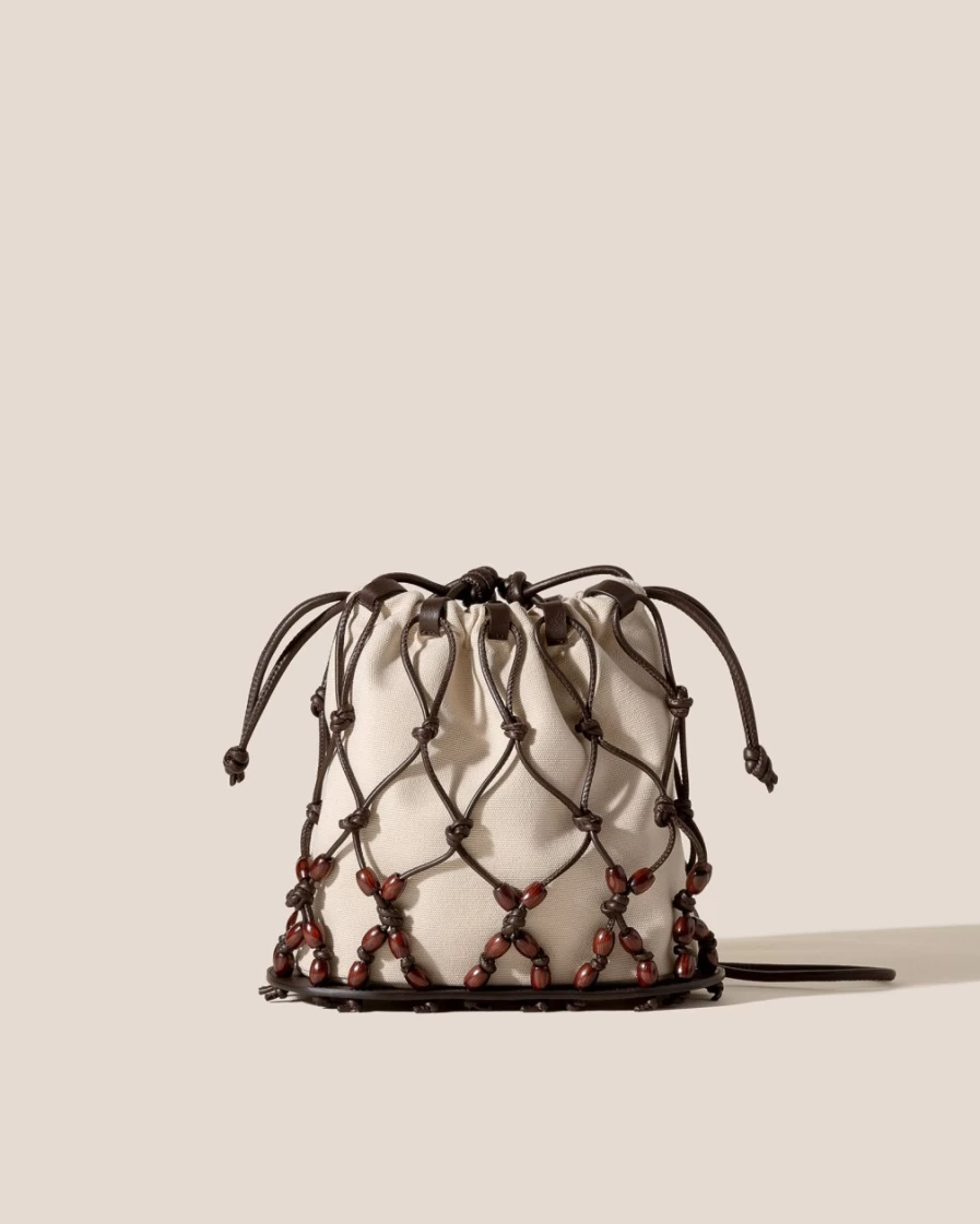 Hereu Studio Women's Bonera Beige & Dark Brown Leather Handbag