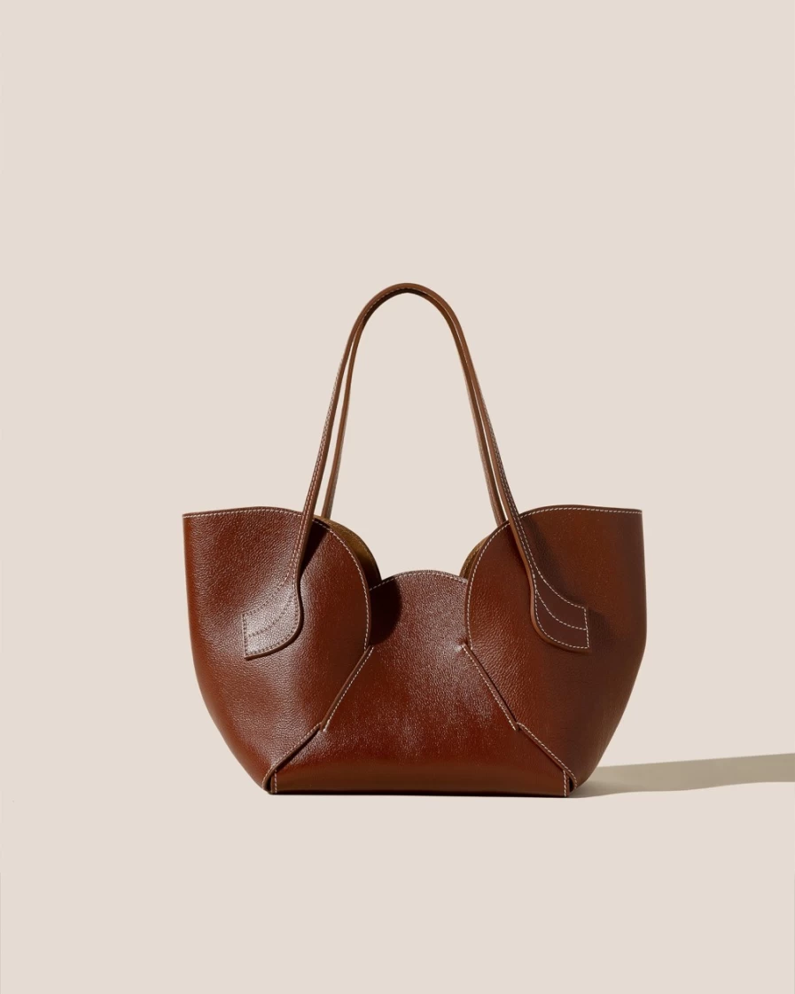 Hereu Studio Sepal S Chestnut Women's Leather Shoulder Bag