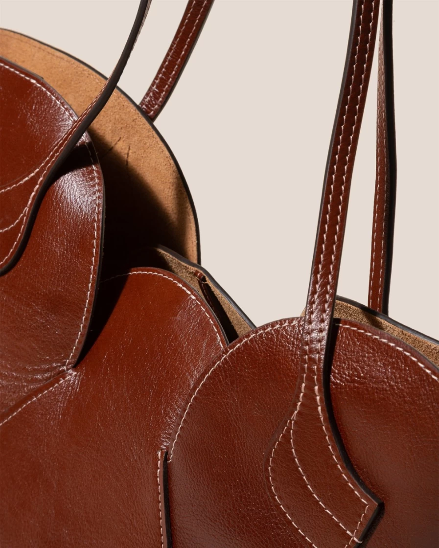 Hereu Studio Sepal S Chestnut Women's Leather Shoulder Bag