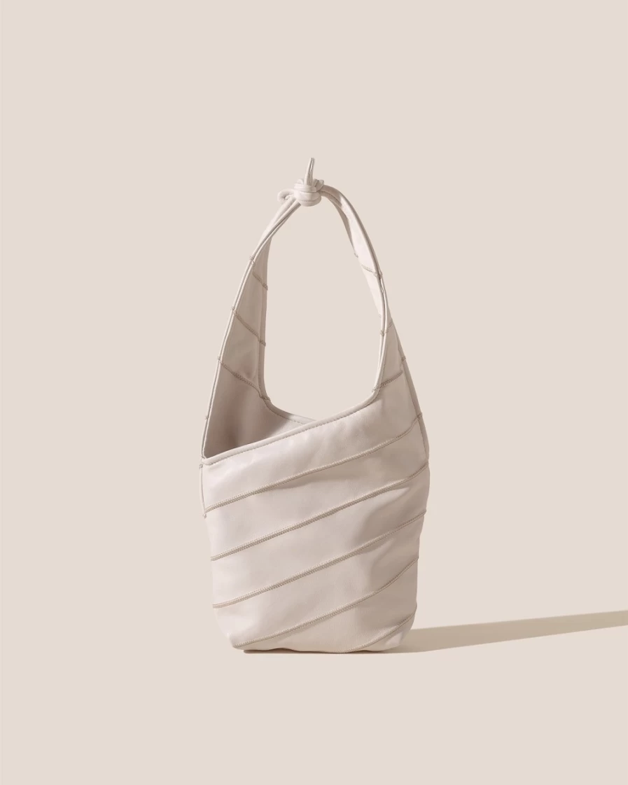 Hereu Studio Women's Costura Mini Bag in Cream | Leather Crossbody Handbag
