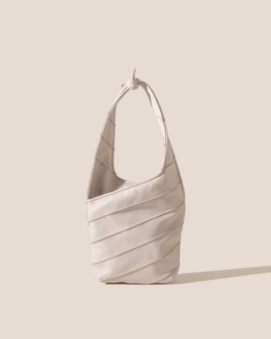 Hereu Studio Women's Costura Mini Bag in Cream | Leather Crossbody Handbag