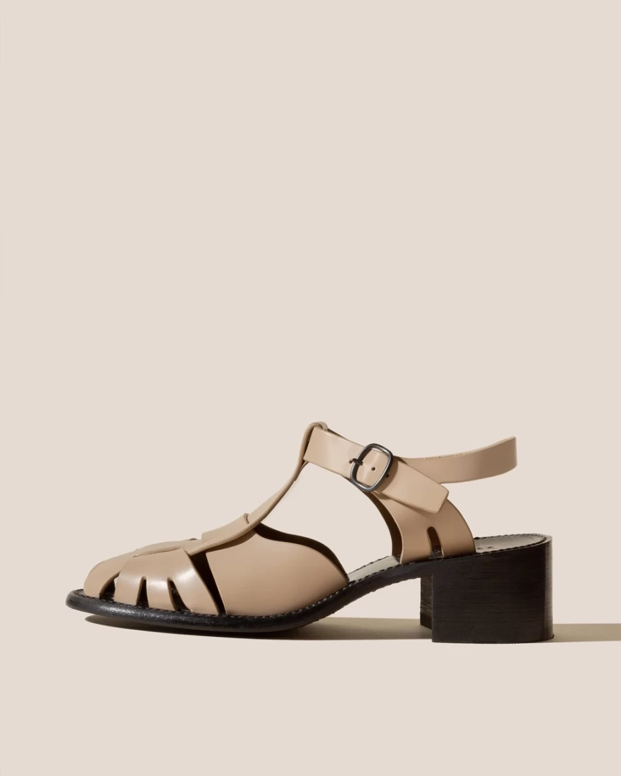 Hereu Studio Women's Pesca Heeled Sandals in Sand Color | Elegant & Comfortable Heels