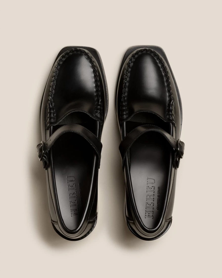 Hereu Studio Women's Blanquer Black Heeled Shoes - Elegant Heels for Women