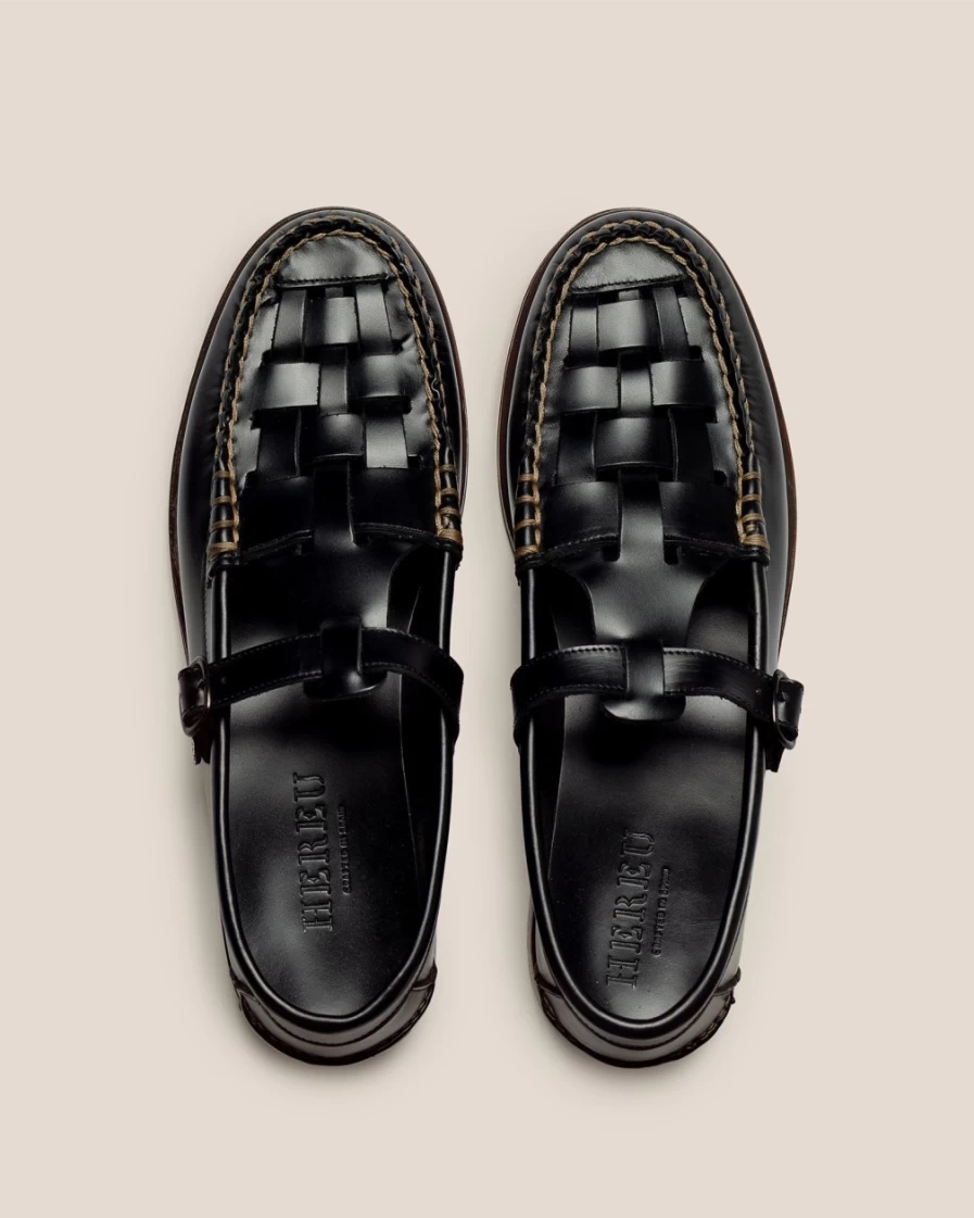 Hereu Studio Men's Ferriol Black Leather Shoes