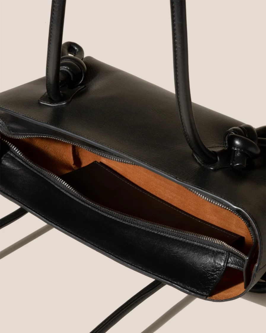 Hereu Studio Women's Fleca Black Leather Crossbody Bag