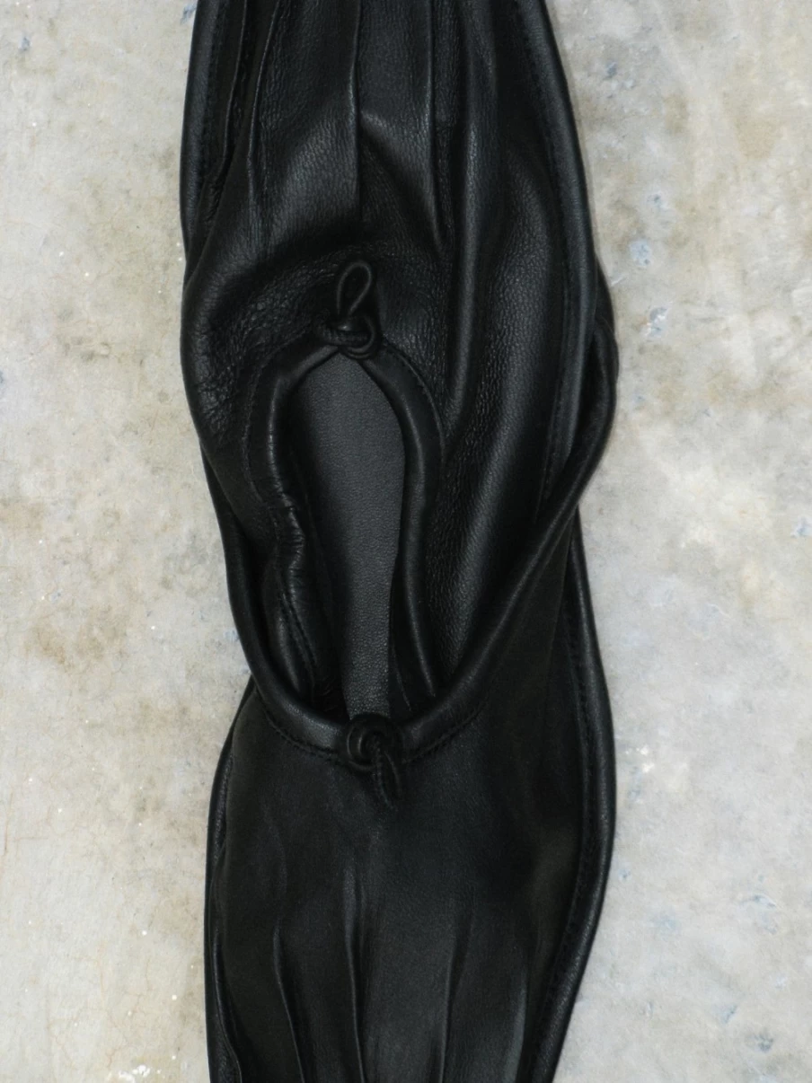 Hereu Studio Men's Black Puntera - Classic Leather Shoes for Men