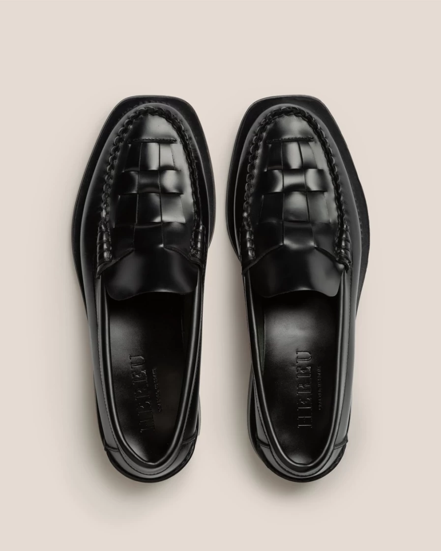 Hereu Studio Men's Nombela Black Leather Shoes