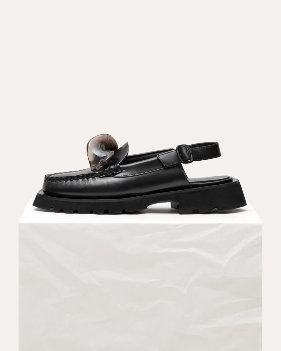 Hereu Studio Women's Raiguer Sport Sneakers in Black - Premium Leather Athletic Shoes
