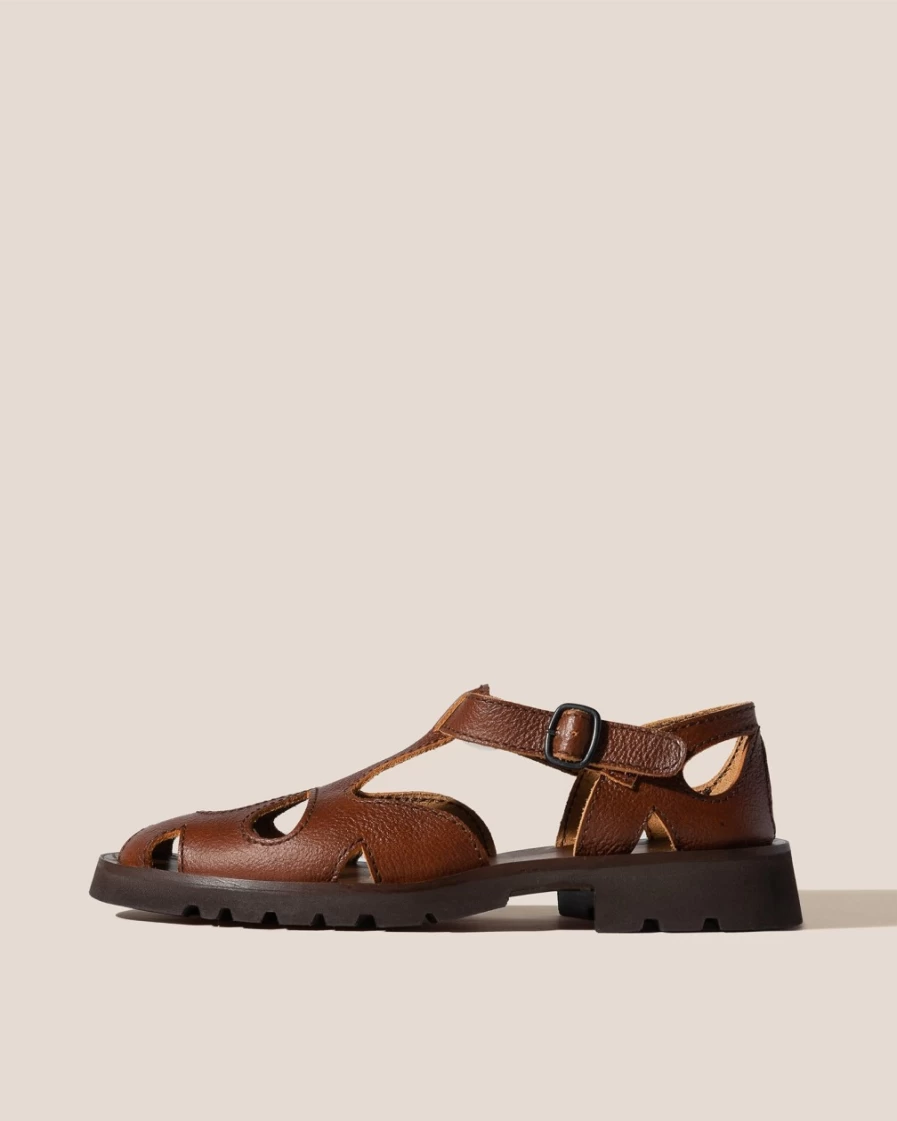 Hereu Studio Floreta Sport Brown Leather Women's Loafers