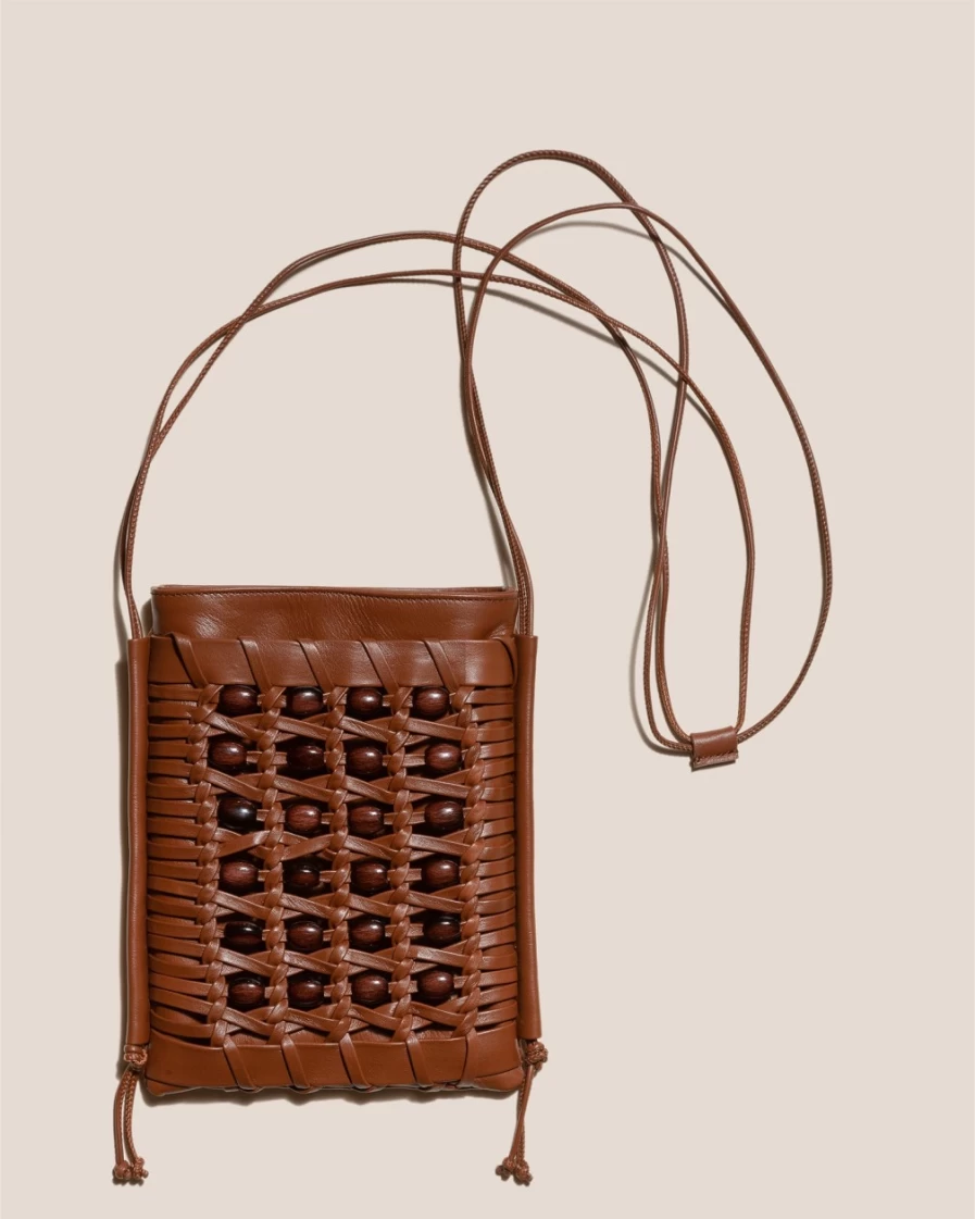 Hereu Studio Women's Chestnut Trena Beads Handbag
