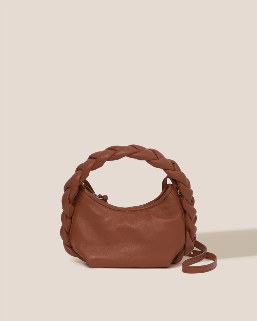 Hereu Studio Espiga Mini Chestnut Women's Leather Crossbody Bag
