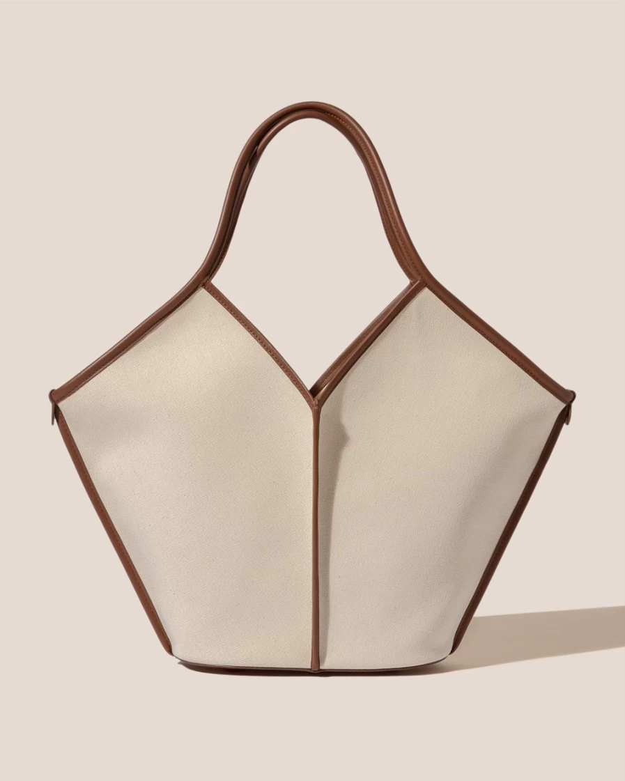 Hereu Studio Women's Calella Beige & Chestnut Leather Bag