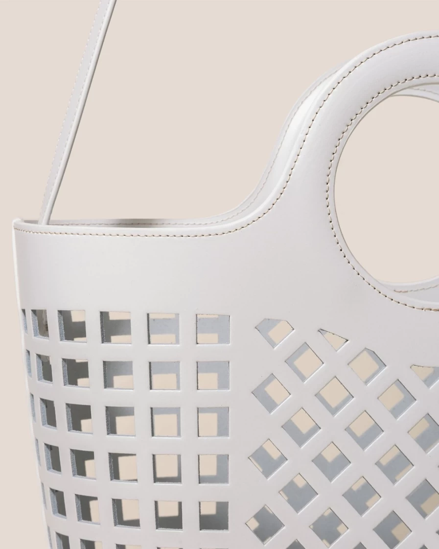 Hereu Studio Women's White Colmado Leather Shoulder Bag