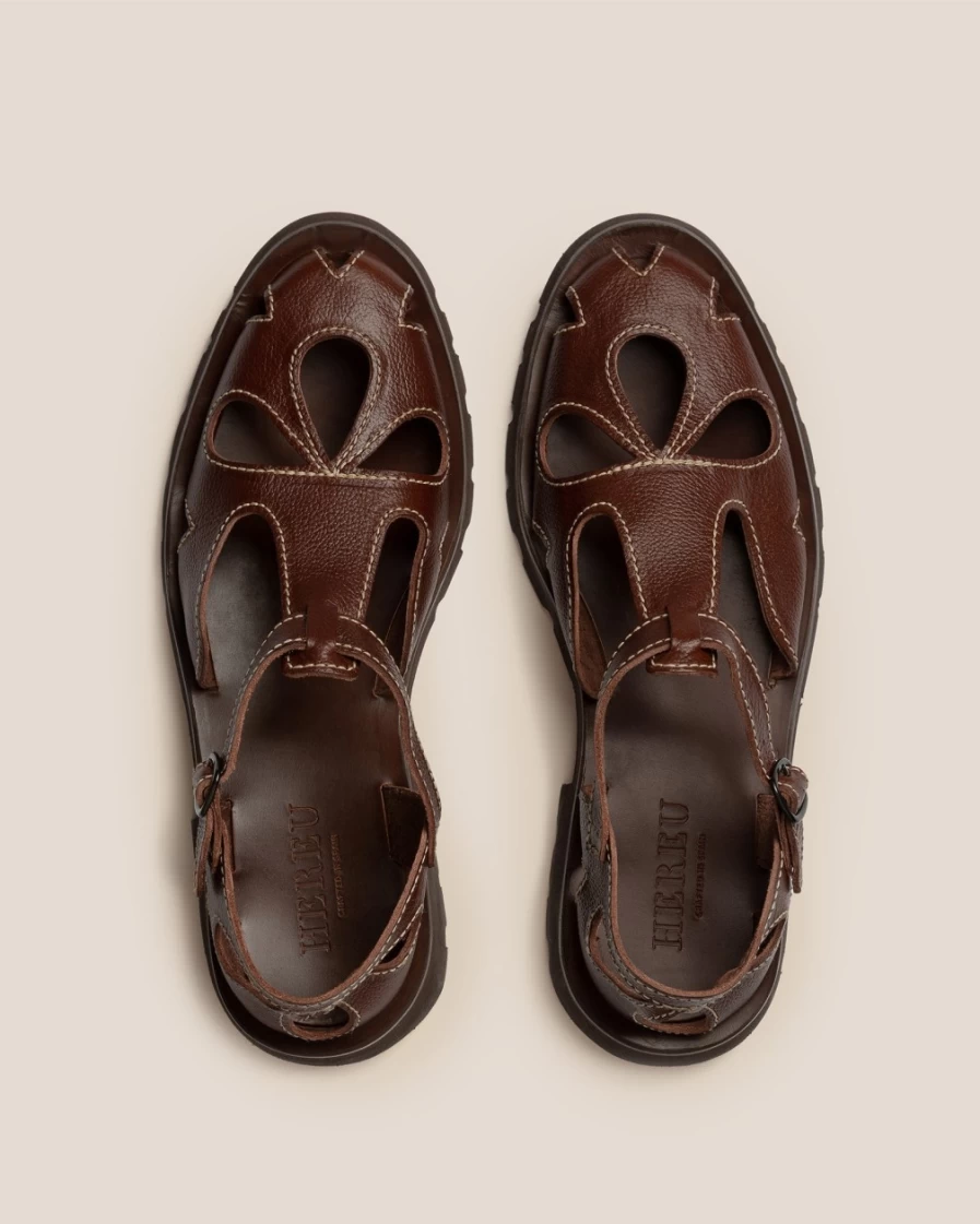 Hereu Studio Floreta Sport Dark Brown Women's Leather Loafers