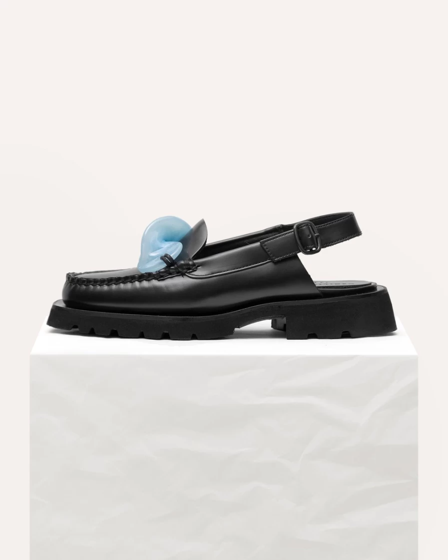 Hereu Studio Women's Raiguer Sport Sneakers in Black & Blue