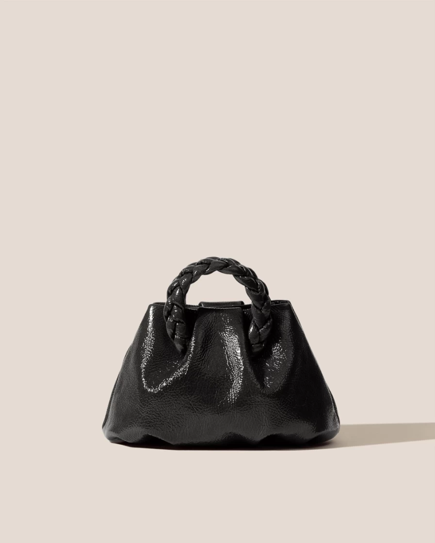 Hereu Studio Women's Black Bombon Crinkled Glossy Handbag