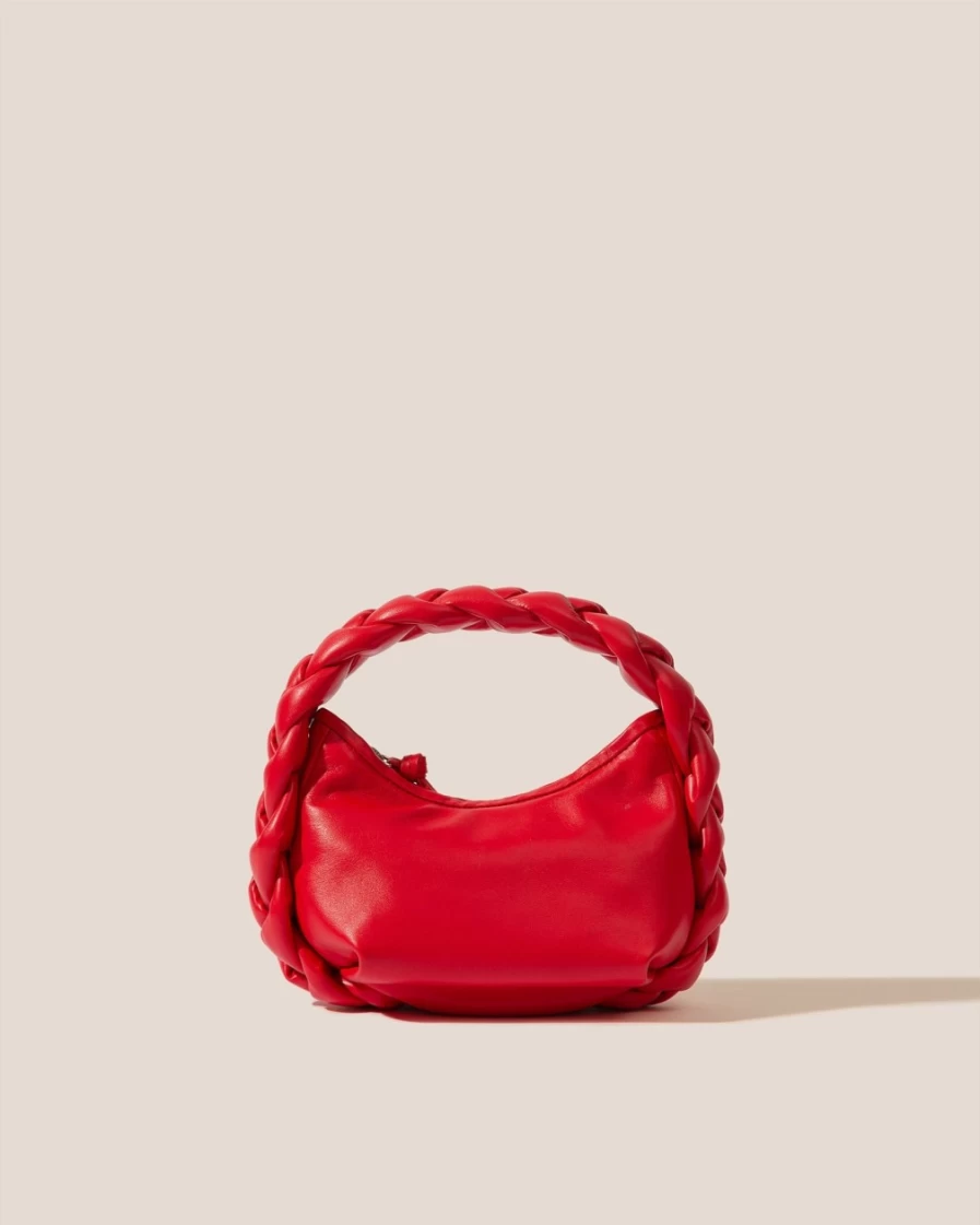 Hereu Studio Espiga Mini Women's Red Leather Crossbody Bag
