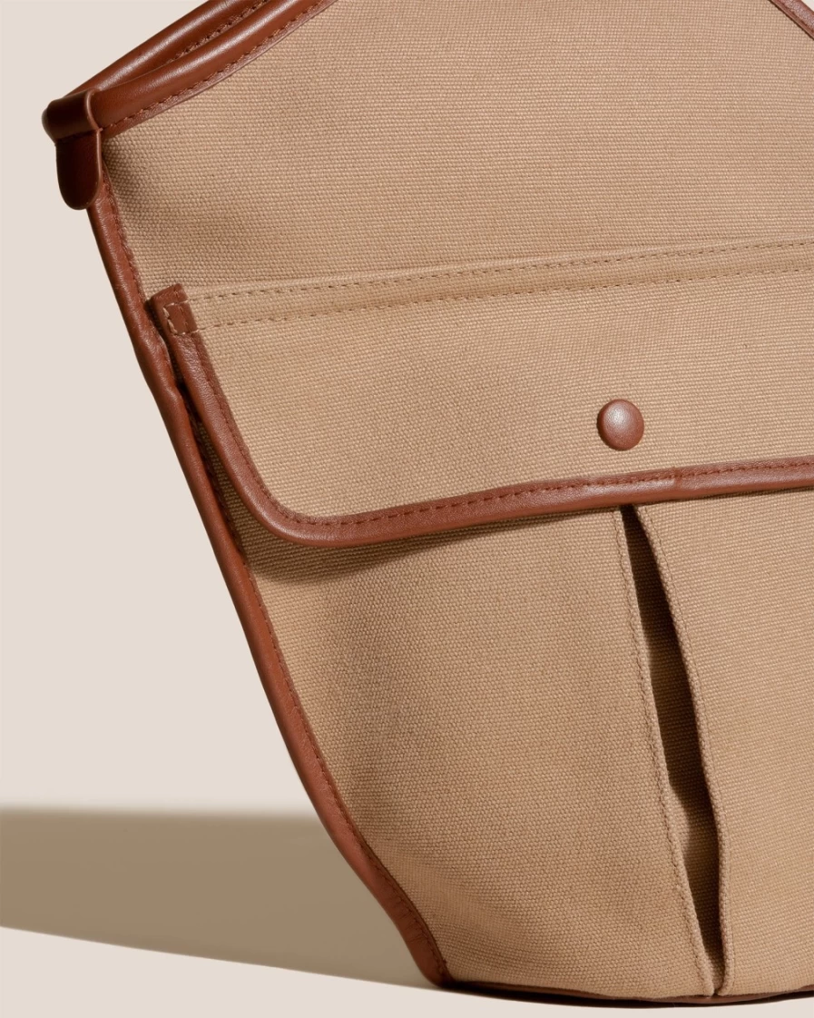 Hereu Studio Duna Women's Almond Tan Leather Crossbody Bag