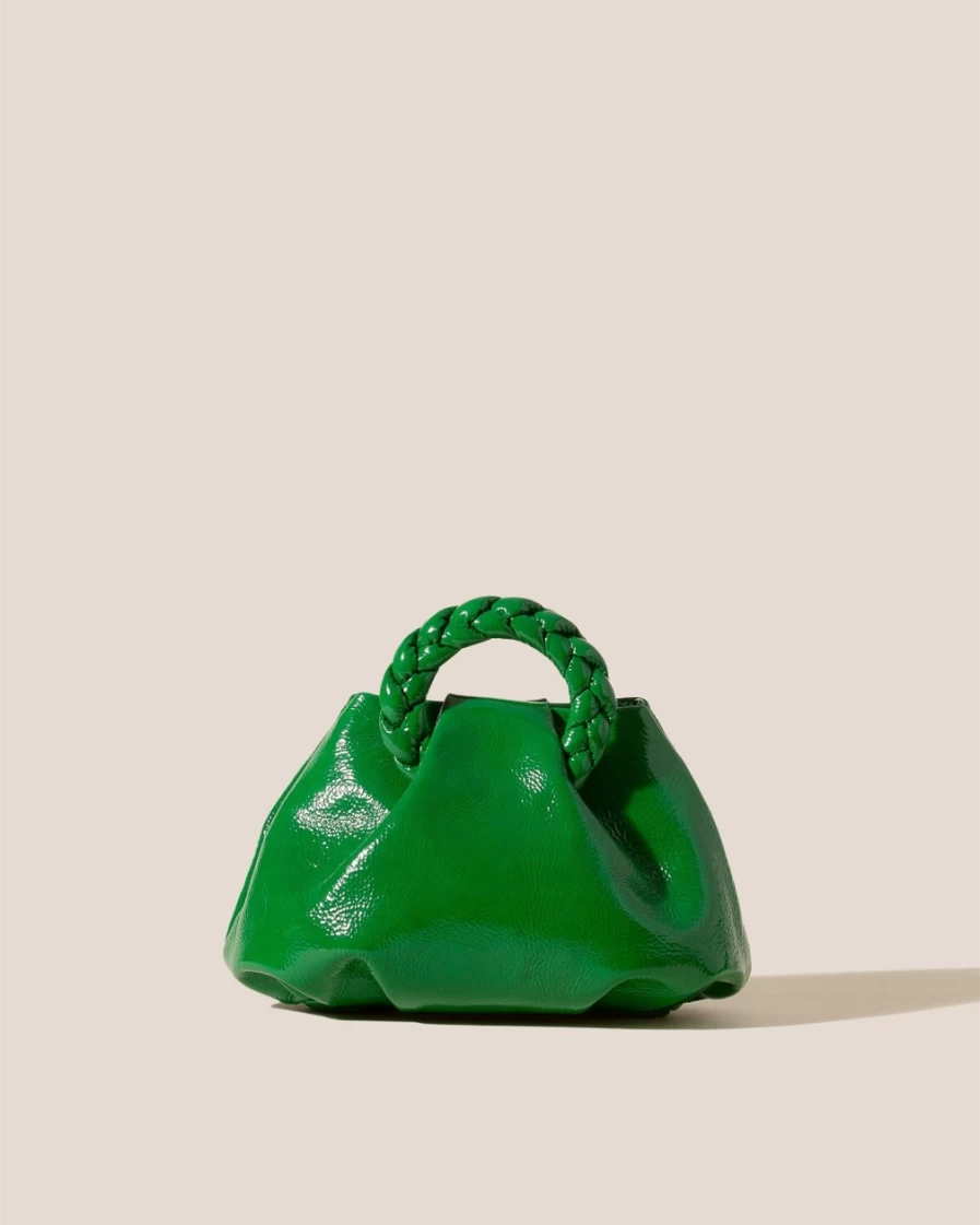 Hereu Studio Women's Green Bombon Crinkled Glossy Handbag