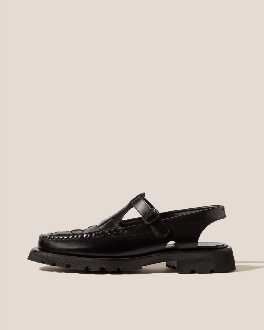 Hereu Studio Men's Cranc Sport Sneakers in Black - Premium Leather Athletic Shoes