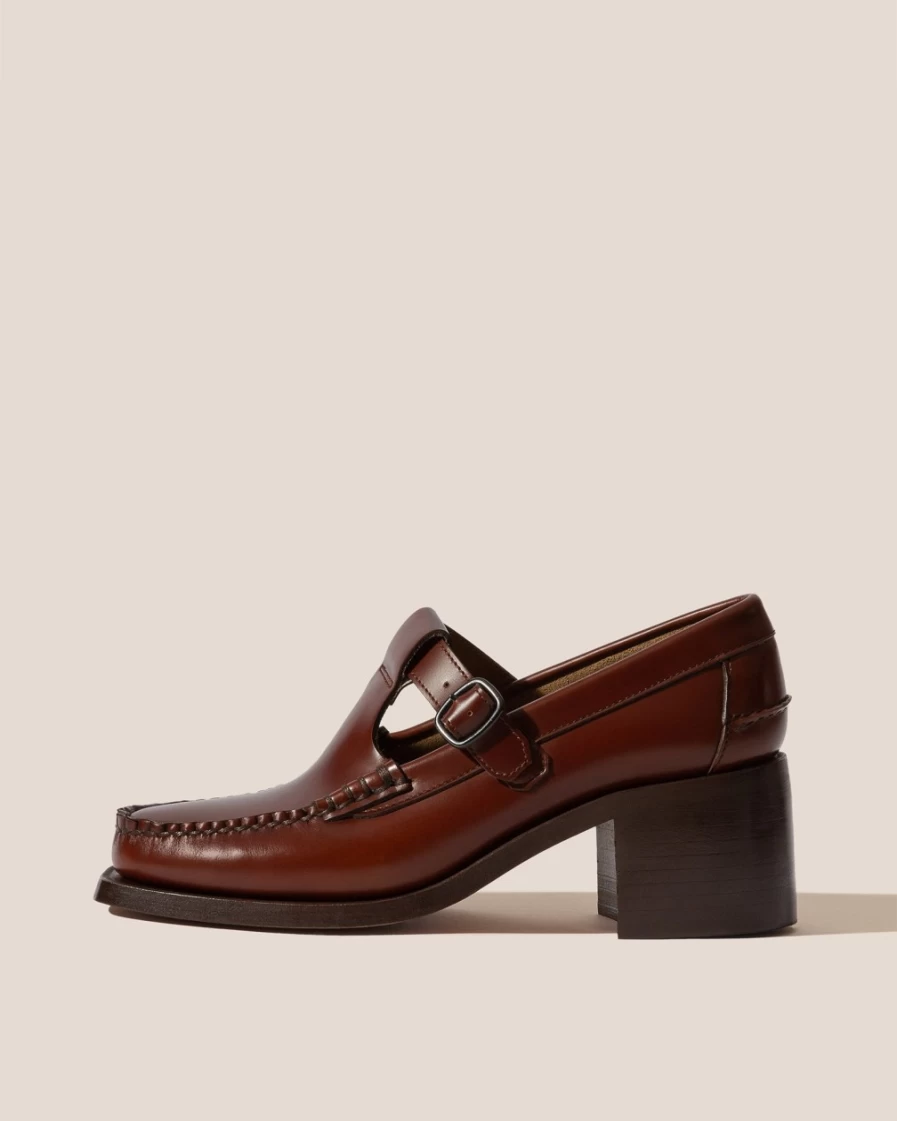 Hereu Studio Alber Tan Leather Heeled Sandals for Women