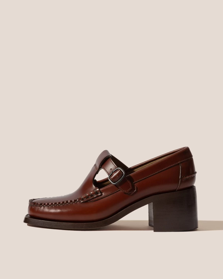 Hereu Studio Women's Alber Tan Leather Heeled Sandals