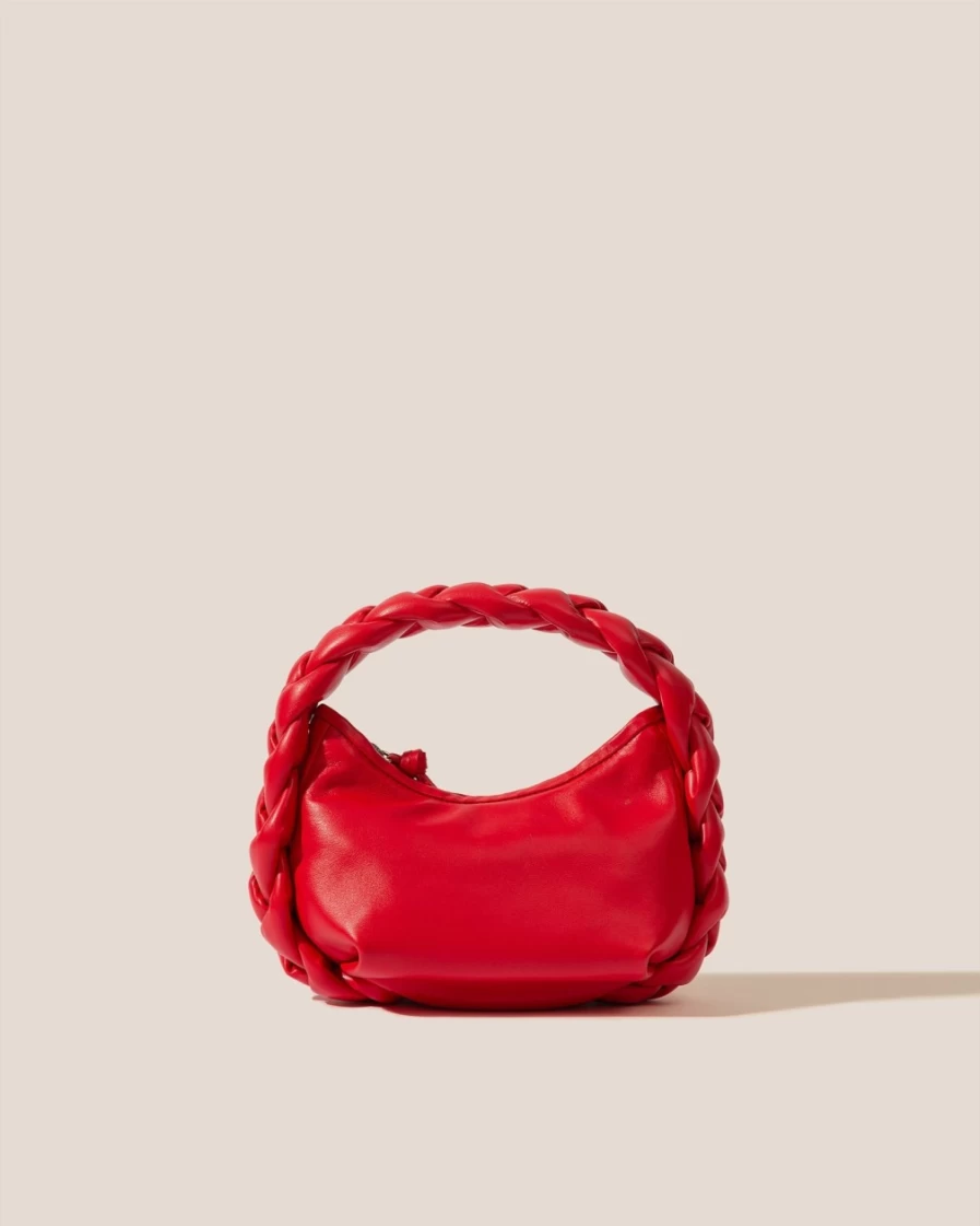Hereu Studio Espiga Mini Women's Red Leather Crossbody Bag