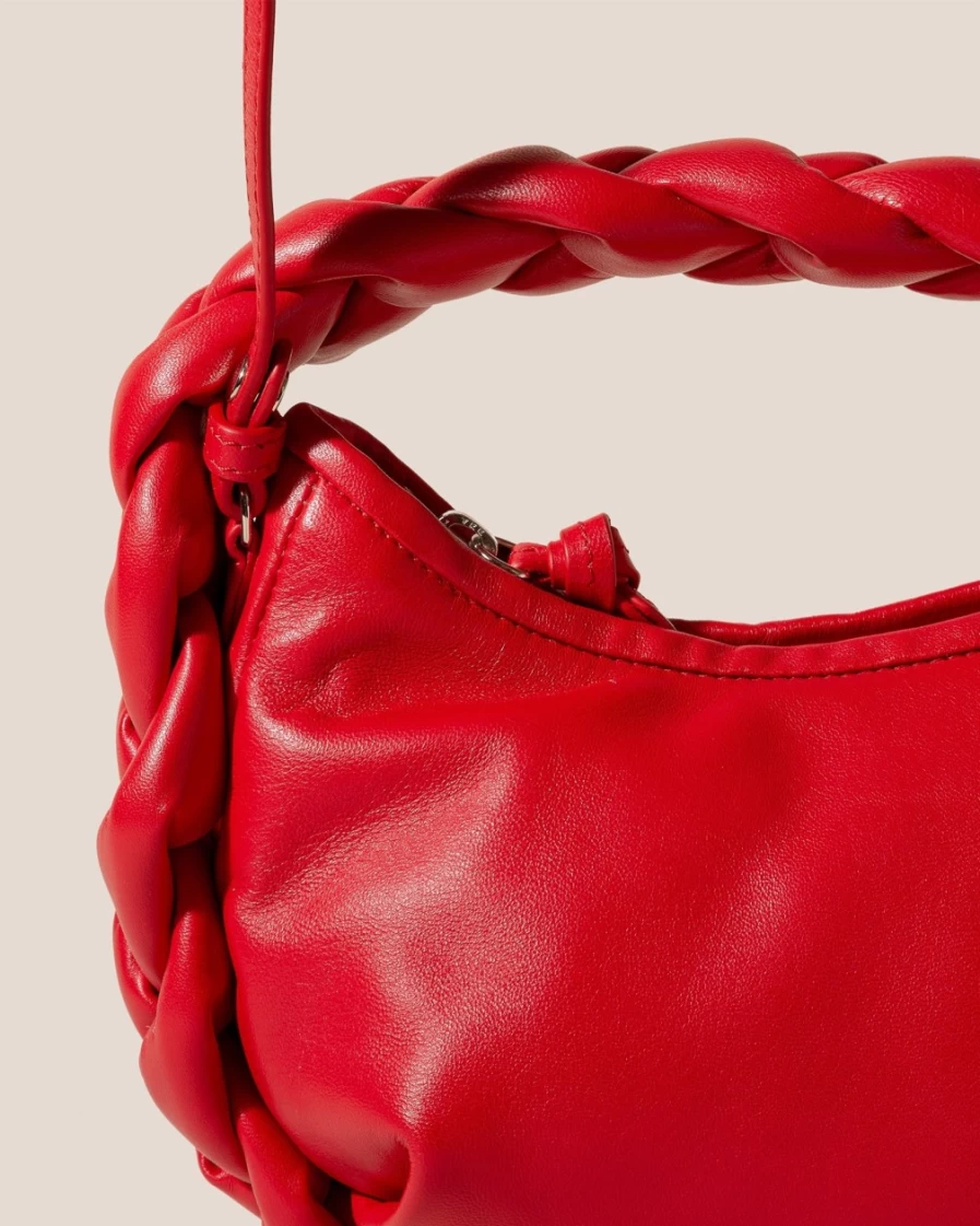 Hereu Studio Espiga Mini Women's Red Leather Crossbody Bag