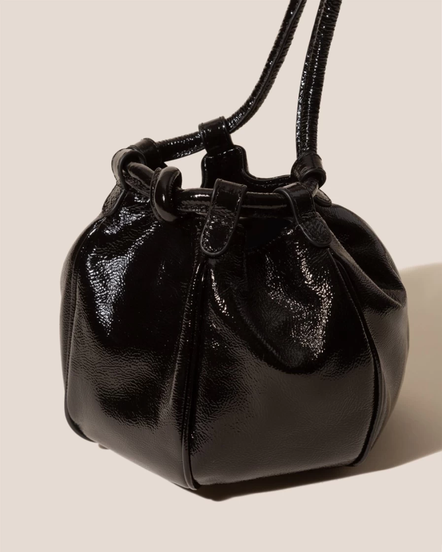 Hereu Studio Mini Crinkled Glossy Handbag for Women in Black