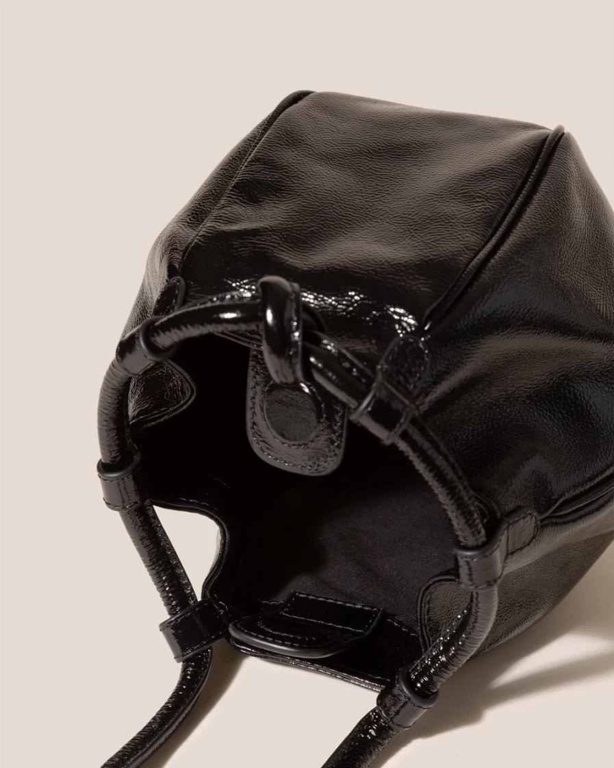 Hereu Studio Mini Crinkled Glossy Handbag for Women in Black