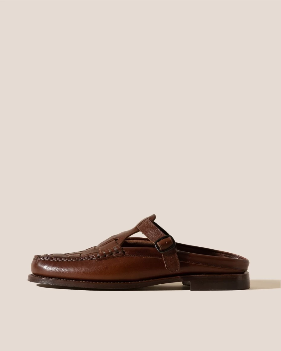 Hereu Studio Women's Ferriol Mule in Dark Brown - Elegant Leather Slides