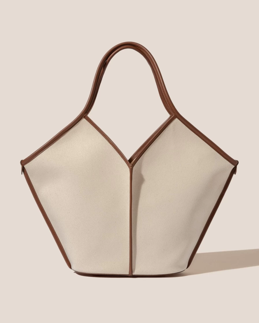 Hereu Studio Women's Calella Beige & Chestnut Leather Bag