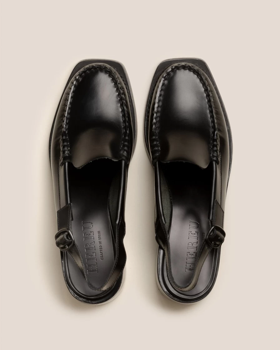 Hereu Studio Raiguer Black Heeled Sandals for Women - Elegant & Comfortable Footwear