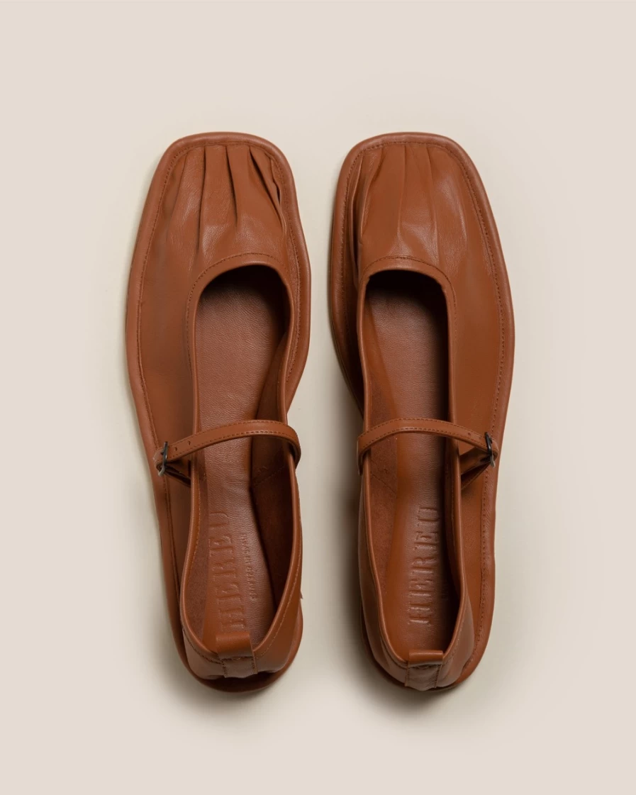 Hereu Studio Women's Dansa Chestnut Leather Loafers